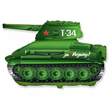 Шар Фигура Танк Т-34 Зеленый