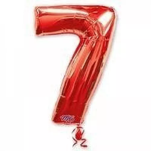 Шар фигура цифра 7 Red