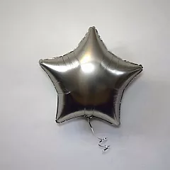 Шар звезда 19 Сатин Platinum